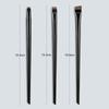 3 Stück Kanten Eyeliner Pinsel schräger Kopf Augenbrauenpinsel Kontur Eyeliner Pinsel ultradünner Lidschattenpinsel Make-up Werkzeuge