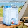 15L Portable Water Tank Lightweight with Dispensing Tap Sturdy for Outdoor Activities,