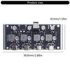 4 Way Output PD65W Fast Charging Module Type C Interfaces Support PD3.0/2.0 Fast Charging Board for Phone Laptop