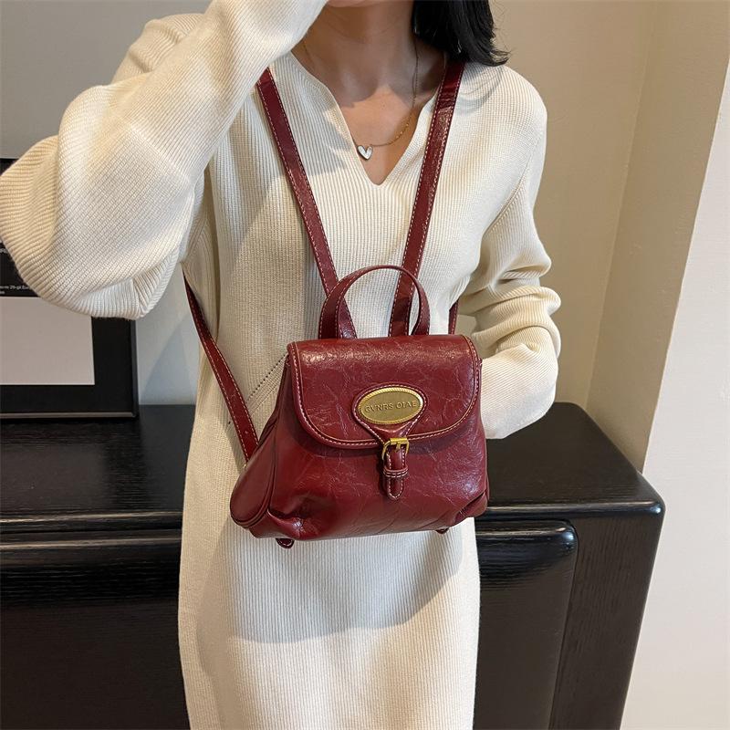 2025 autumn new thousand bird grid backpack niche design portable backpack travel bag premium texture bag women