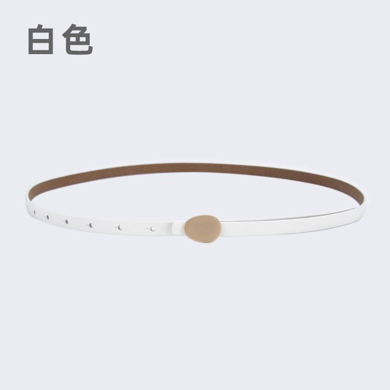 Simple Women S Thin Belt, Leather Decorative Suit Belt With Skirt, Shirt Waist 105cm