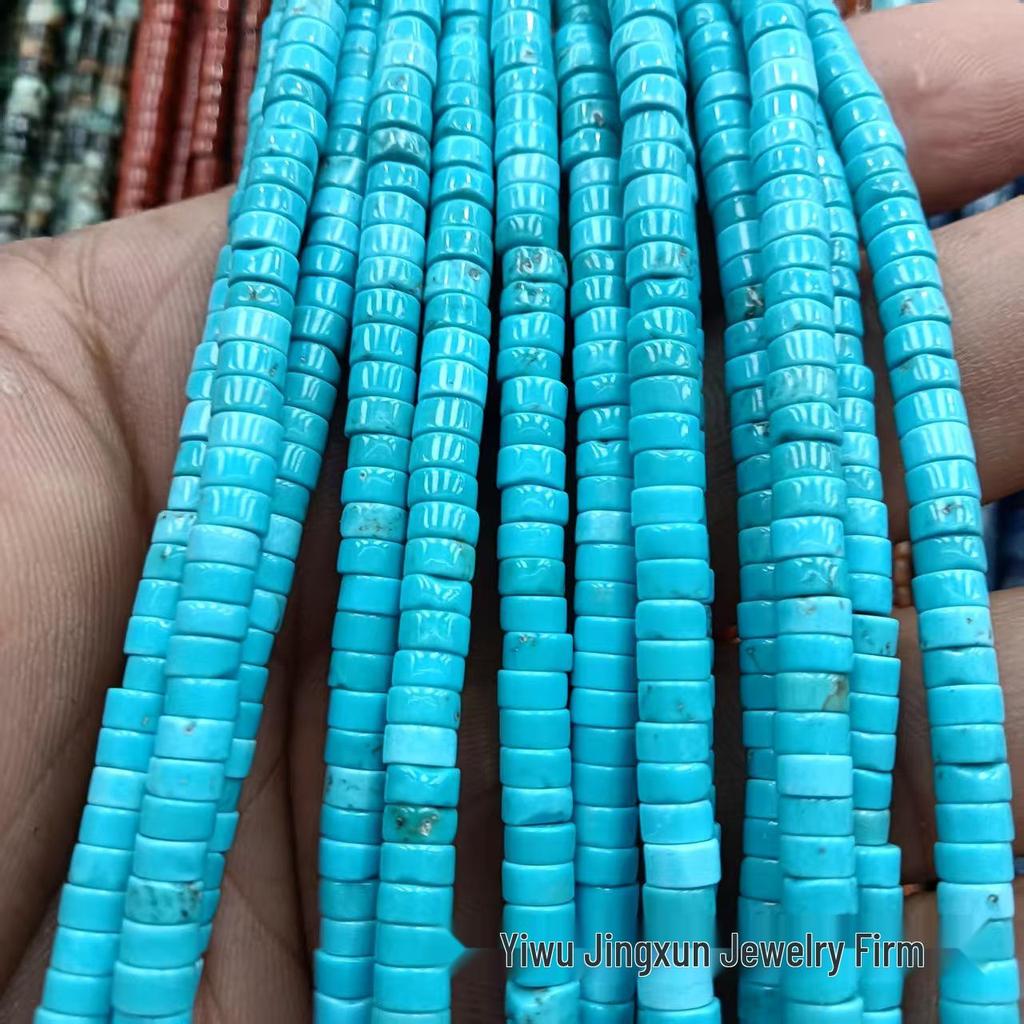 2x4mm Natural Agate Stone Separator Beads for DIY Jewelry Making - Loose Semi-Finished Accessories In Stock