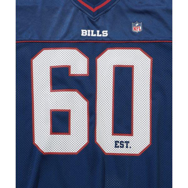 New Era NFL Buffalo Bills Fashion Pattern Printed V-Neck Loose Short Sleeve T-Shirt Unisex Tops 14954666