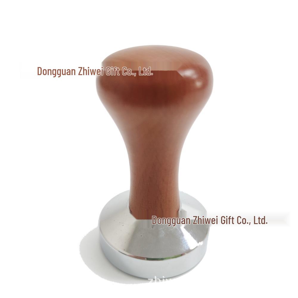 Beechwood Italian Coffee Tamper - Light Wood Handle, Available in 51/53/58mm