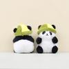 Charming Short Plush Panda Pendant Cute Hat Stuffed Animal Keychain For Kids