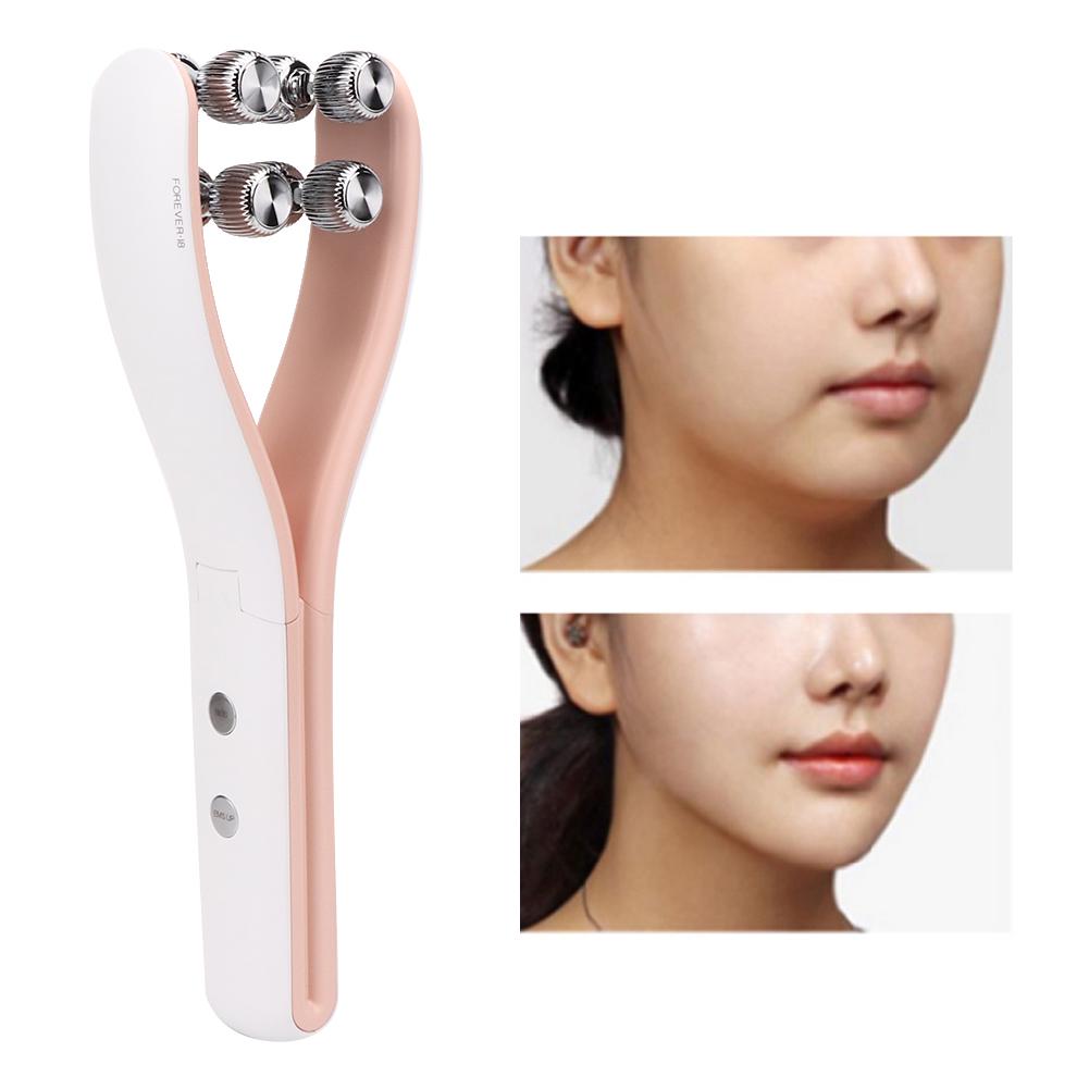 Face Massage Roller V Face EMS Lifting Tightening Anti Wrinkle Face Massager