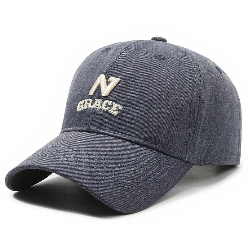 Vår Høst Brevlue Dame Sommer Solkrem Baseball Cap Herre Brodert Solhatt Hestehale Panama Cap Snapback Hat Solskjermhatter