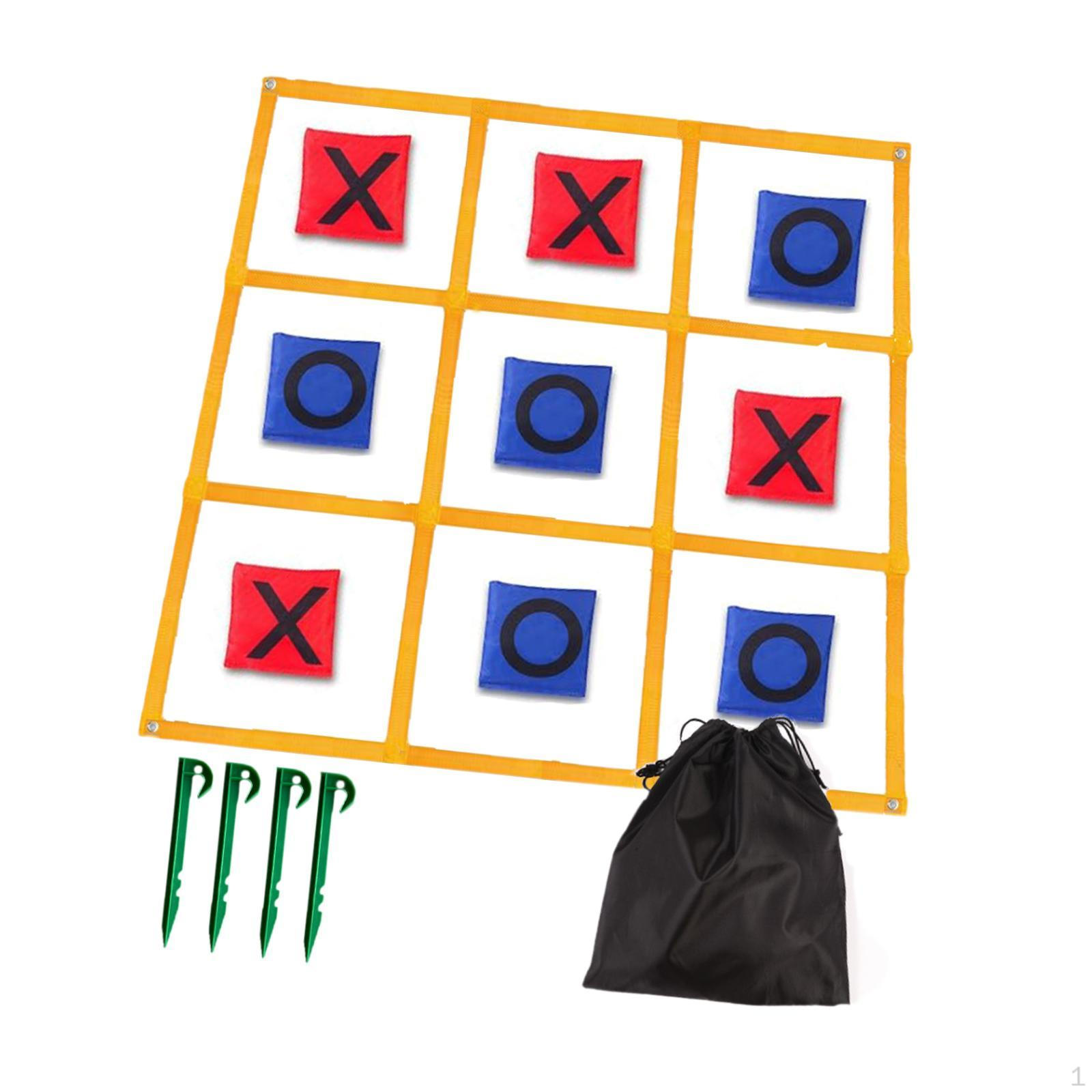

Tic Toe Game Outdoor Xoxo Chess Parent Child Interactive Funny XO Toy Yard Tossing