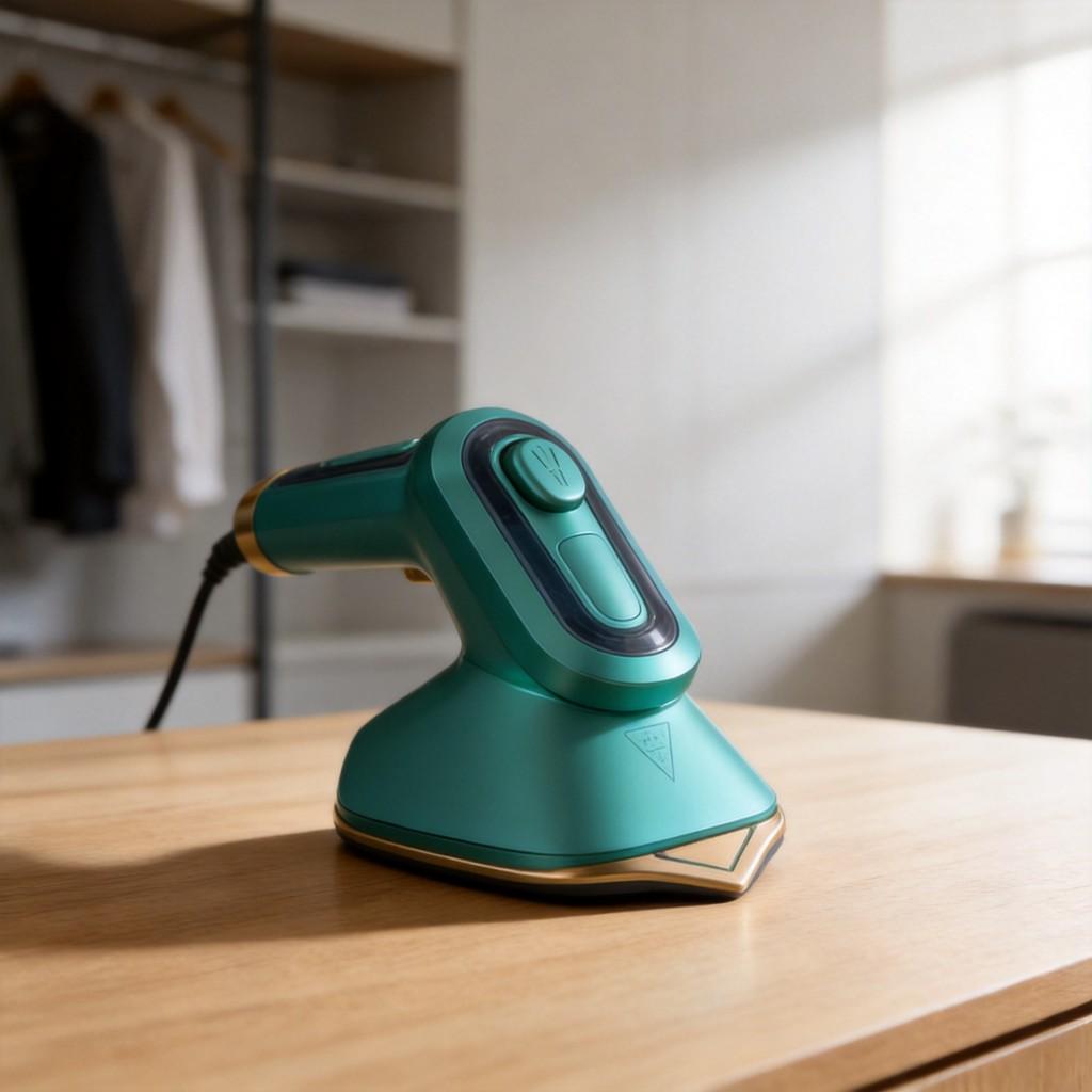 Portable Handheld Steamer For Clothes With Mechanical Control For Dorm Use
