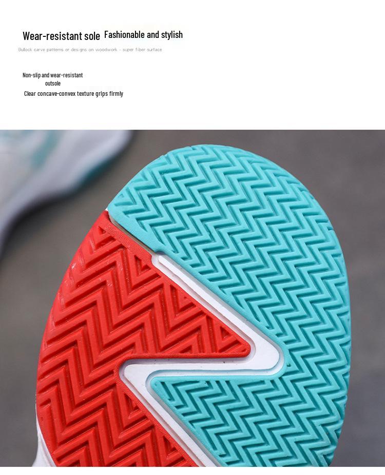High-Top Breathable Basketball Shoes for Middle and Primary School Students - Non-Slip Mesh Children's Sneakers