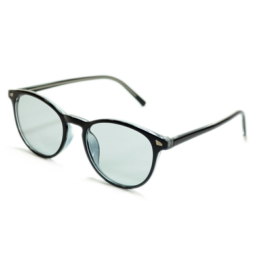 [MERRY PLEASURE] Sunglasses, Fashion Glasses, Men's & Women's, Wellington, Boston, Round, Bosslington, Light Colored Lenses, Black, Brown, Gray,