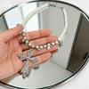 European and American style diamond-encrusted cross pearl necklace light luxury high-end design collarbone chain elegant fashion temperament necklace