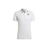 Gameset Solid Color Logo Micro Mark Tennis Sports Short Sleeve Polo Shirt White Men's HB9135