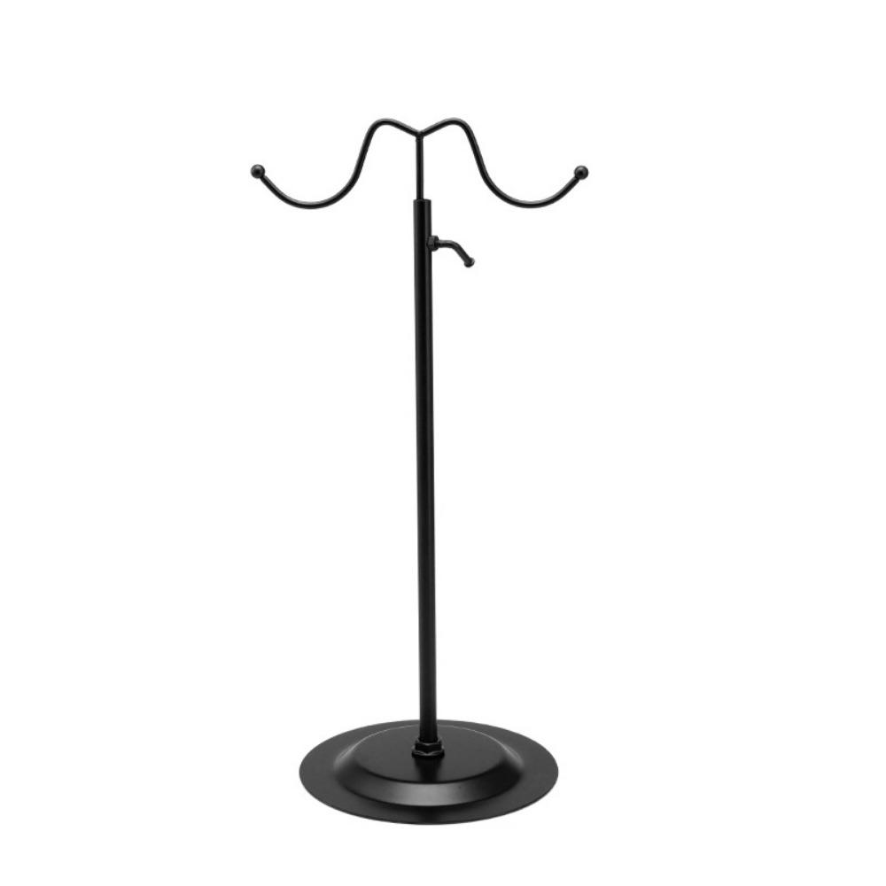 Curved Hook Bag Display Rack Adjustable Height Wig Hanger Thickened Jewelry Storage Shelf  Purse