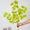 Plastic Simulation Plants Elegant Ginkgo Leaf Plant Fake Ginkgo Stems  Living Room