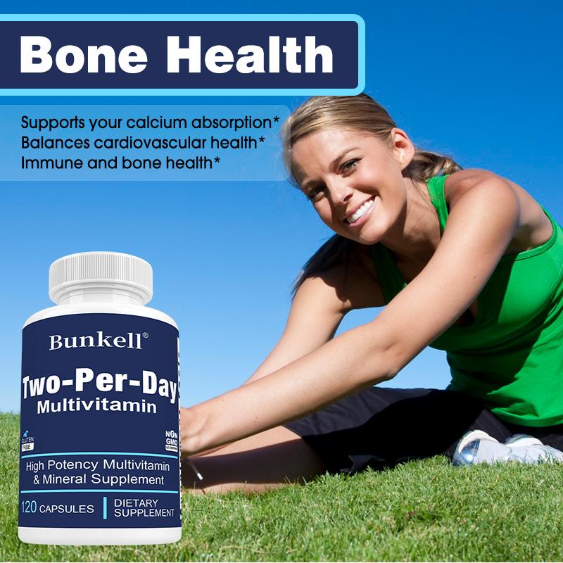 High Potency Multivitamin Mineral Dietary Supplement, 120 Capsules Per Bottle