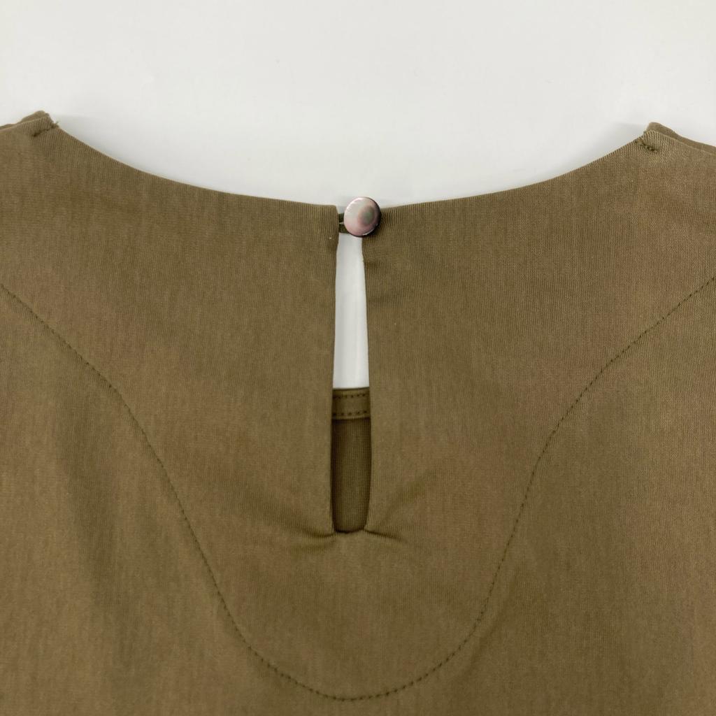 SACRA 265021 Short Sleeve Jersey dress 38 khakiUsed