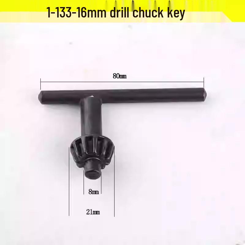 Electric Drill Power Tool Accessory: Hand-Tightened Locking Chuck with Round & Square Shank Compatibility