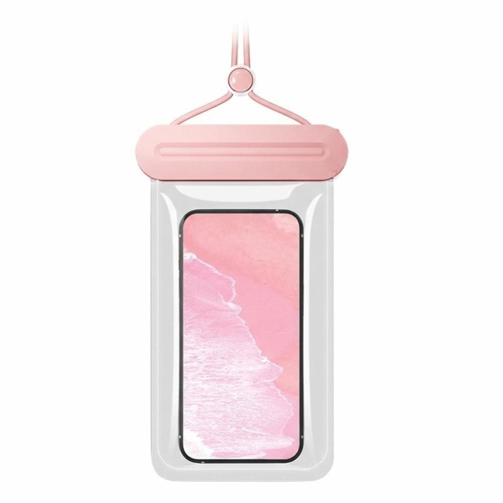

Solid Color Hanging on Neck Phone Bag Transparent Mobile Phone Pouch Diving