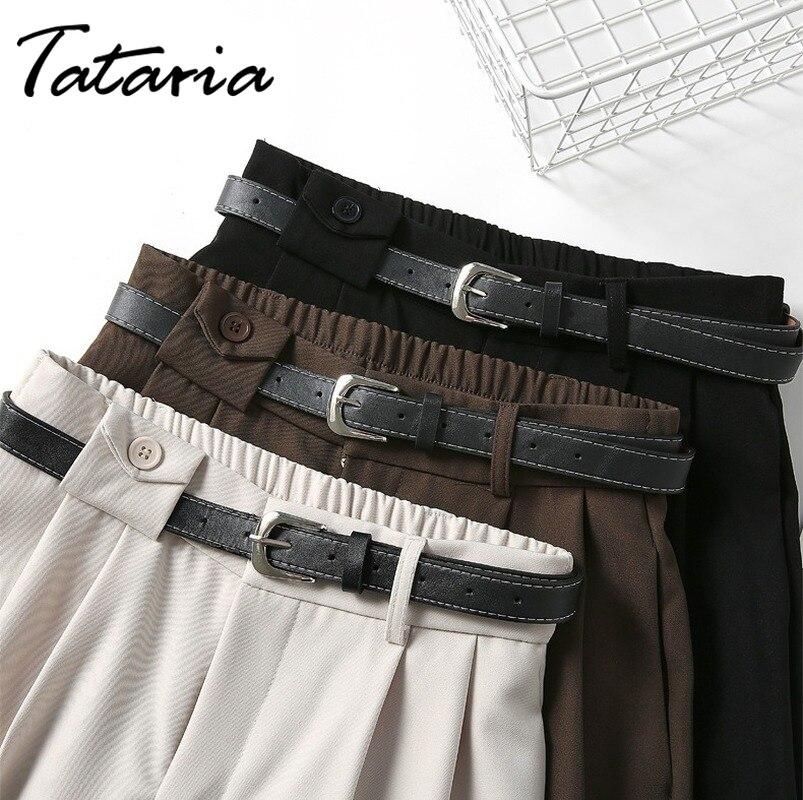 Pantalones clásicos de mujer Negro Suave Chica Estética 2022 Primavera Alta Moda  Pantalones de pierna ancha Pantalones rectos Estilo coreano para mujeres  comprar a buen precio — entrega gratuita, reseñas reales con