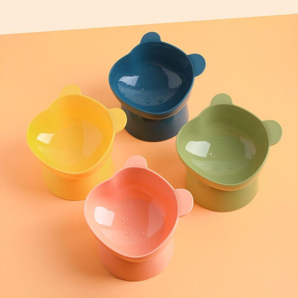 

Bear Shape Bear Shape Dog Feeding Bowls Cartoon Cat Water Bowl for Puppy/Kitten зелений