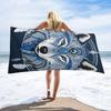 Beach Towel for Men Women Absorbent Quick Dry Bath Towels Compatible with Totem Native American Wolf Dream Catcher, Sand Free