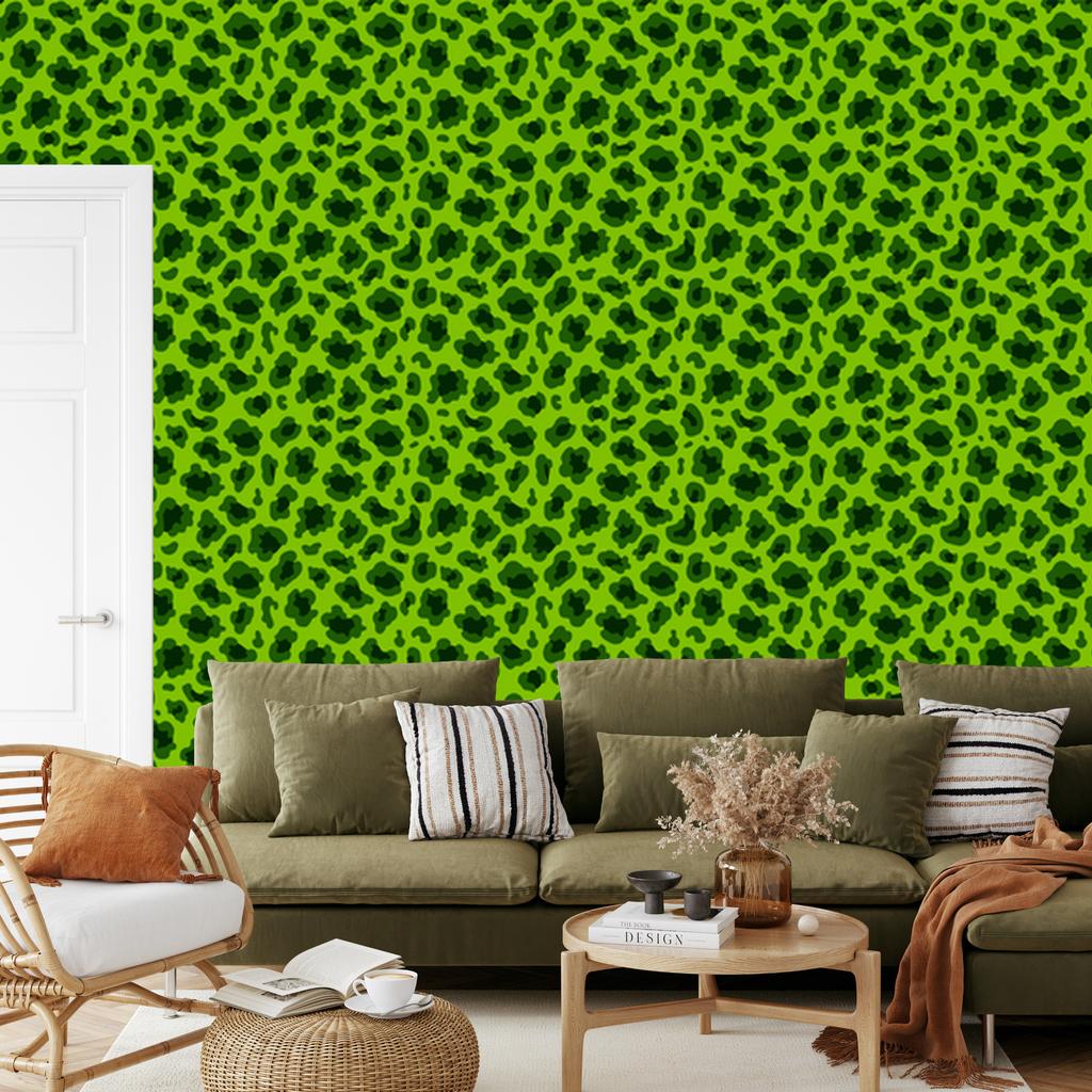 Lime Green, Bottle Green and Green Leather Wallpaper 50x1000
