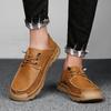 New Genuine Leather Men Shoes Outdoor Non-slip Walking Shoes Breathable Men's Casual Shoes Luxury Flat Driving Shoes Size 38-46