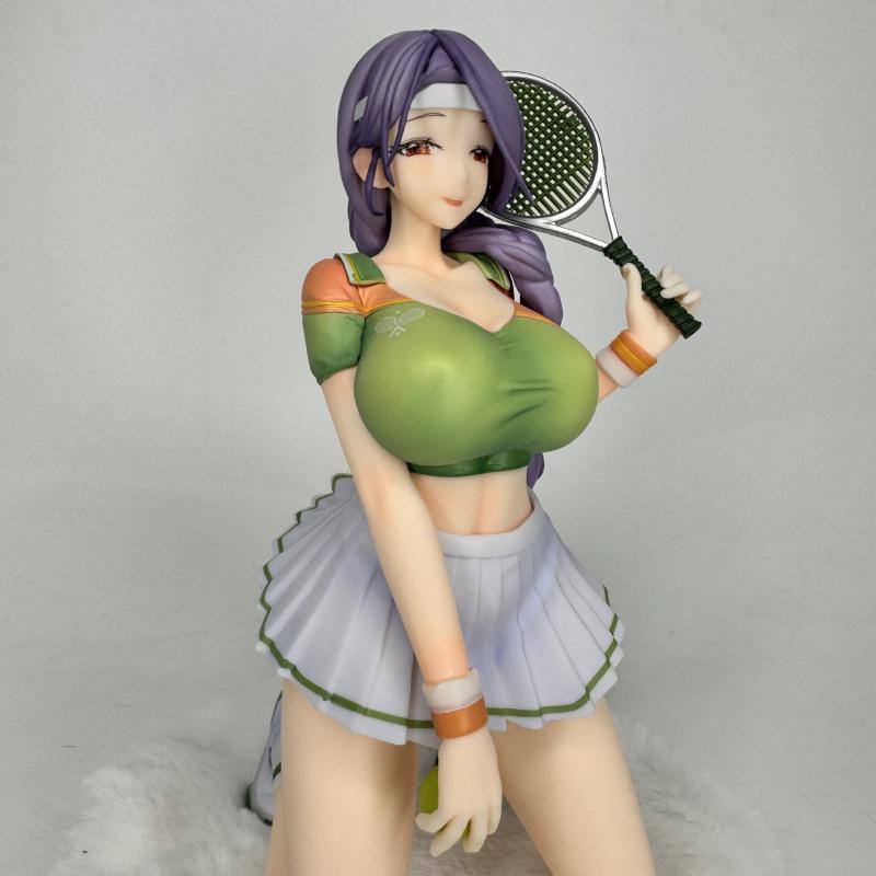Zweidimensionale Anime-Schönheit, möchtest du es noch einmal machen? Tennis-Mädchen-Figur Desktop-Chassis-Ornament für Geschenke
