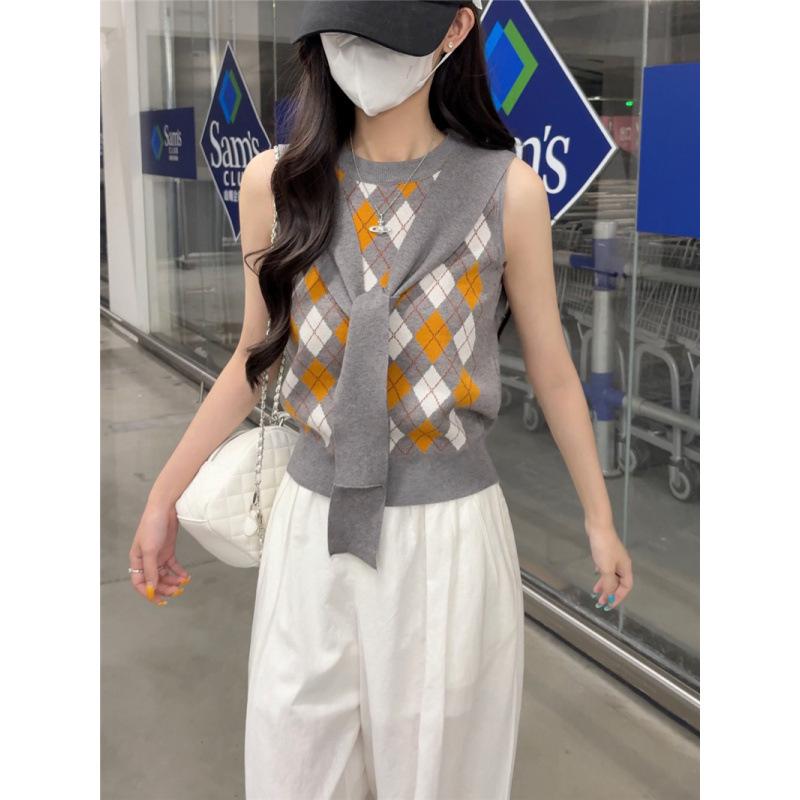 

Women s Retro Diamond Pattern Knitted Cardigan Shawl - Autumn Long Sleeve Sweater One Size