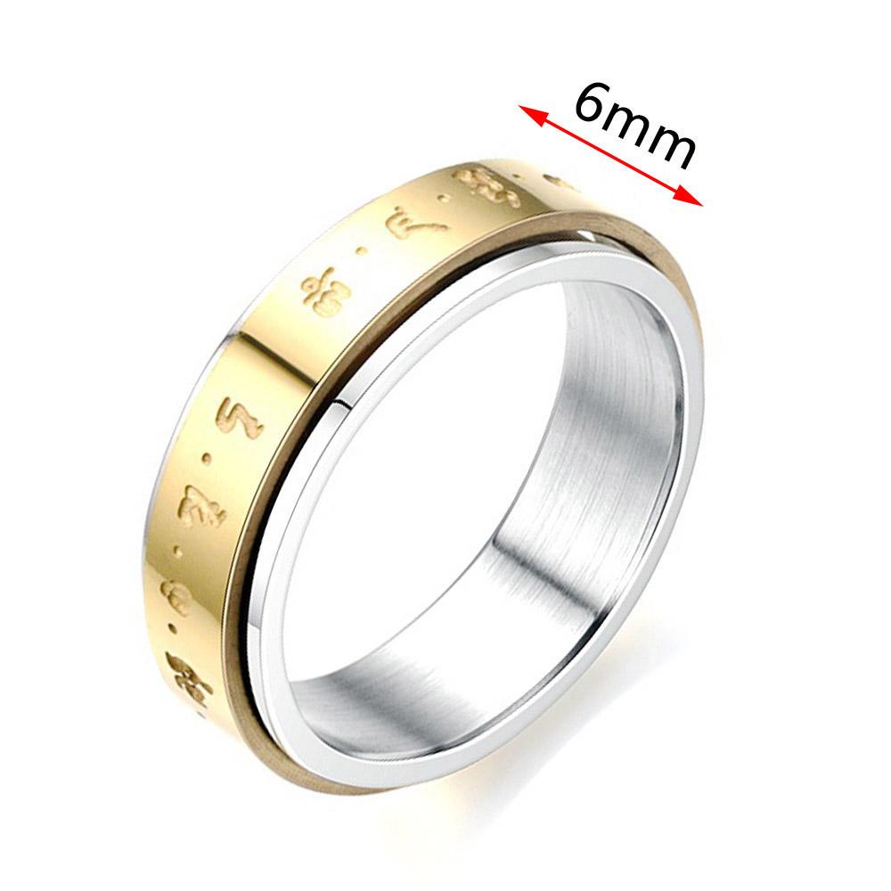 Anxiety Ring Figet Spinner Rings For Women & Men Stainless Steel Rotate Freely Spinning Anti Stress Accessories Jewelry Gifts