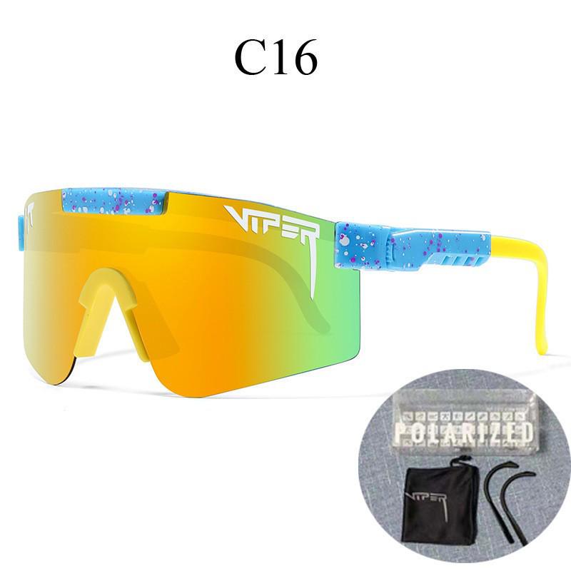 Grenzüberschreitende polarisierte Fahrradbrille mit großem Rahmen und farbigen Gläsern für Sport