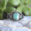 Luxury New Engraved Retro Thai Silver Ring, European Beautiful Women's Ethnic Dripping Women's Jewelry