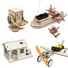 Bateau Télécommandé Bricolage Jouets Scientifiques Enfants STEM Électrique Éducatif Kit d'Enseignement Assemblage 3D Robot/Voiture/Bâtiment en Bois Jouet Éducatif