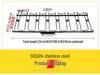 Stainless Steel Hanging Wine Glass Rack for Upside-Down Storage