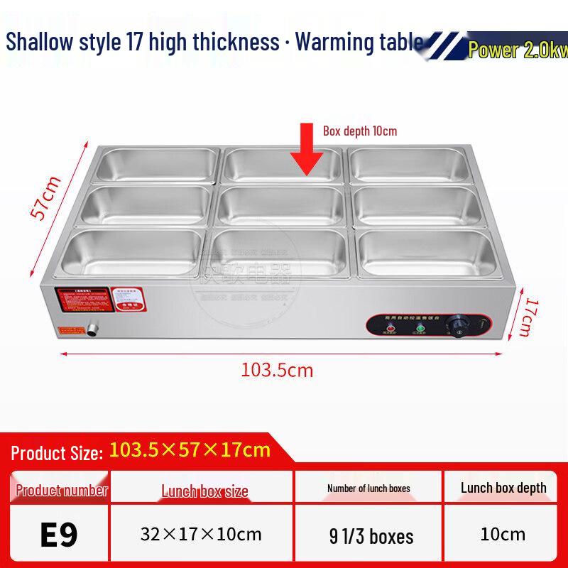 Commercial Desktop Food Warmer with Soup Pool