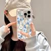 Fresh White Daisy Floral Pattern Clear Phone Case For iPhone 11 12 13 14 15 16 17 Pro Max Plus Air 2 In 1 Candy Color Soft Cover