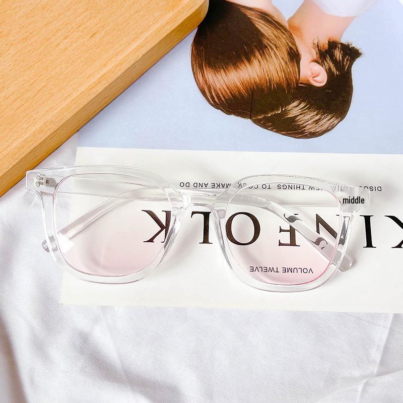 

Корейська колекція рум янних окулярів: Ретро оправи, натхненні знаменитостями, для міопії або звичайних лінз As Shown