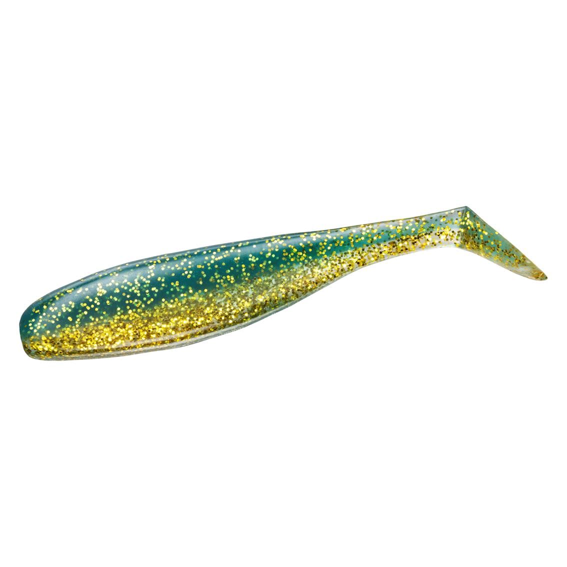 DAIWA Shad Tail Worm Ricky Shad 3.5 Clear Moss Gold 3.5inch