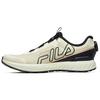 Athletics Trend Fabric Synthetic Leather Low Top Running Shoes Men Sneakers Beige A12M112204FAG