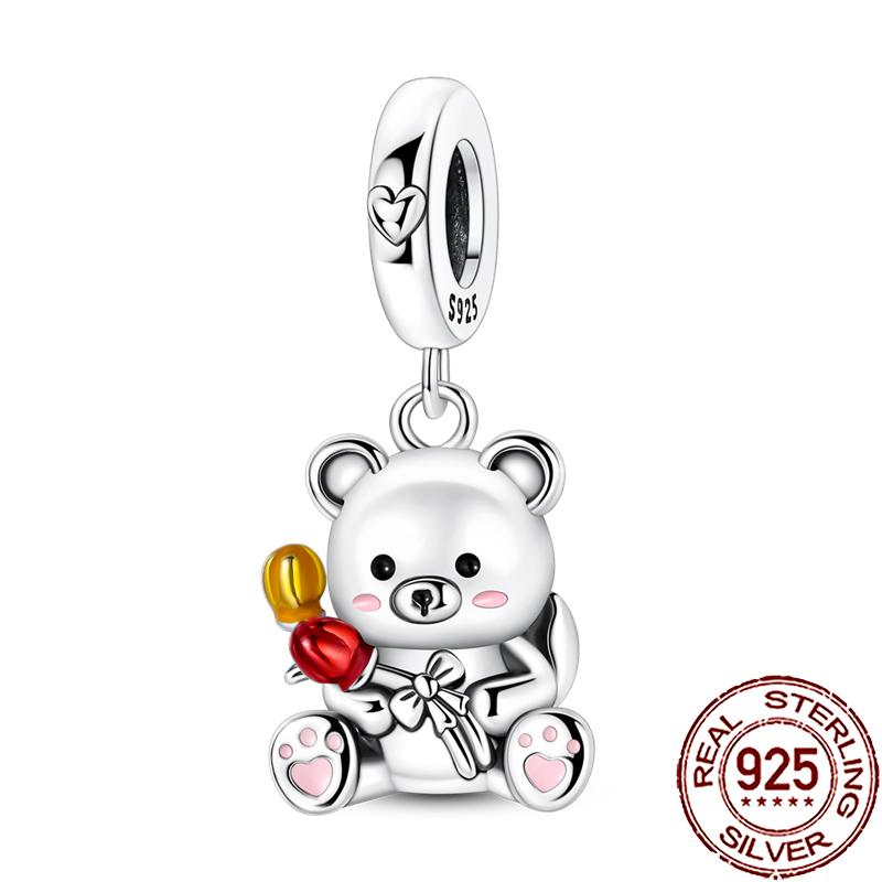 New Charms Copper Cute Animal Pets Charm Beads Fit Snake Chain Bracelet Necklace Women Diy Jewelry