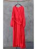 Women's Washed Bamboo Linen Chinese-Style Dress with Waist Seal, Available In 3 Colors