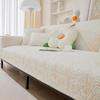 Cotton Fabric Floral Embroidery Sofa Towel Anti Slip Fabric Thickened Fabric Cushion Multi Purpose Sofa Cover Backrest Mat