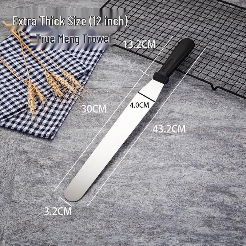 ZISIZ 12-inch Stainless Steel Offset Spatula