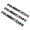 Car Metal Rubicon Trunk Fender Door Logo Badge Emblem Decals Sticker For Jeep Wrangler Unlimited TJ JK TJ YK JL XJ Accessories ALU1
