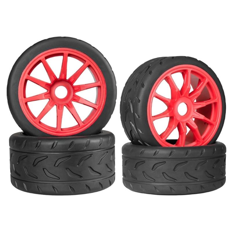 Set of 4 Remote Control Wheel Tires for Crawlers Car Model Rubber Wheel Tires for Remote Control Accessories