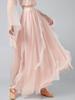 Women's Wide-Leg Flowy Skirt Pants for Chinese Dance and Stage Performance