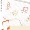 50Pcs Note Paper Clips Stationary Clips File Folders Clamp Mini Paper Clips Music Note Shaped Paper Clip for Home Office