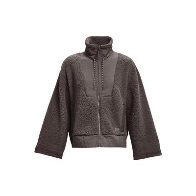 Solid Color Spliced Stand Collar Zip Jacket Women Jackets Brown 1373659-176