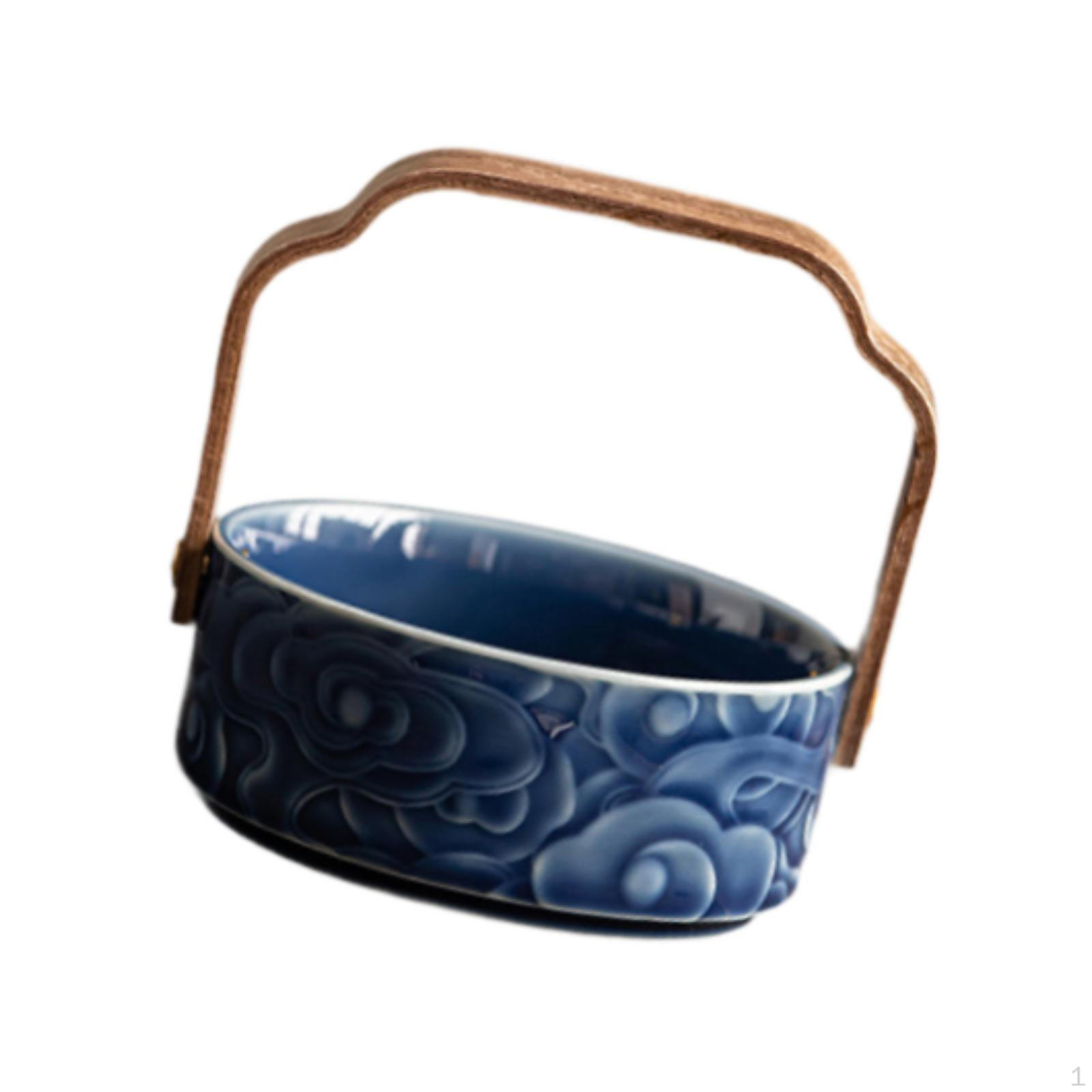 Керамическая корзина для фруктов и подачи еды, Универсальные подносы для завтрака и обеда